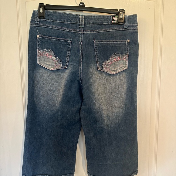 Bobby Jack vintage y2k Girls Blue Denim Jean Bermuda Shorts Size 16 1/2 - Picture 3 of 7